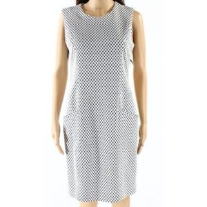 Karl Lagerfeld Black / White Houndstooth Sheath